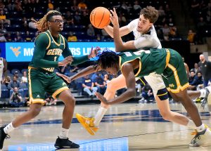 WVU freshman Ofri Naveh made a good first impression in charity exhibition